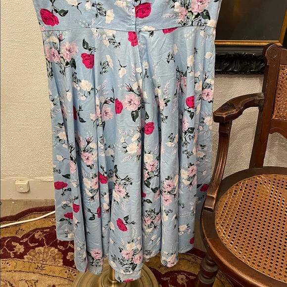 Hell Bunny Belinda Rockabilly Swing Retro Vintage Cocktail Tea Dress S - Picture 9 of 9
